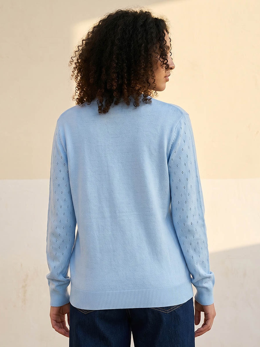 Textured V Neck Cardigan