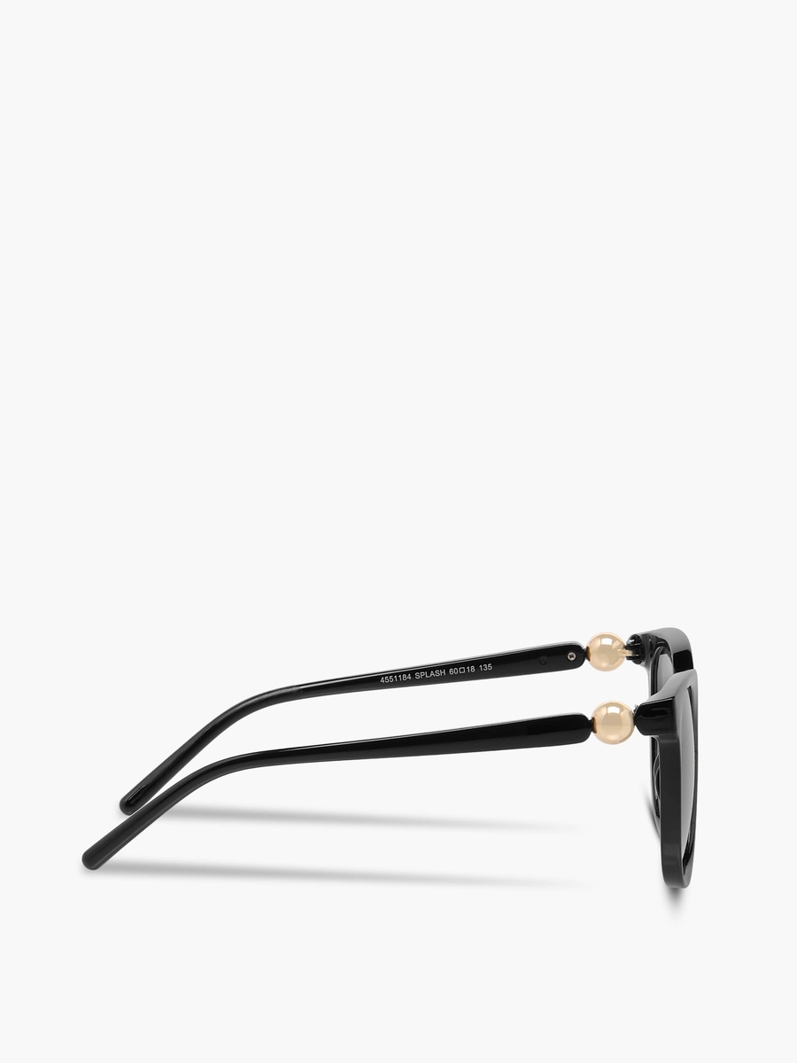 Round Sunglasses with UV Protection Black Lens