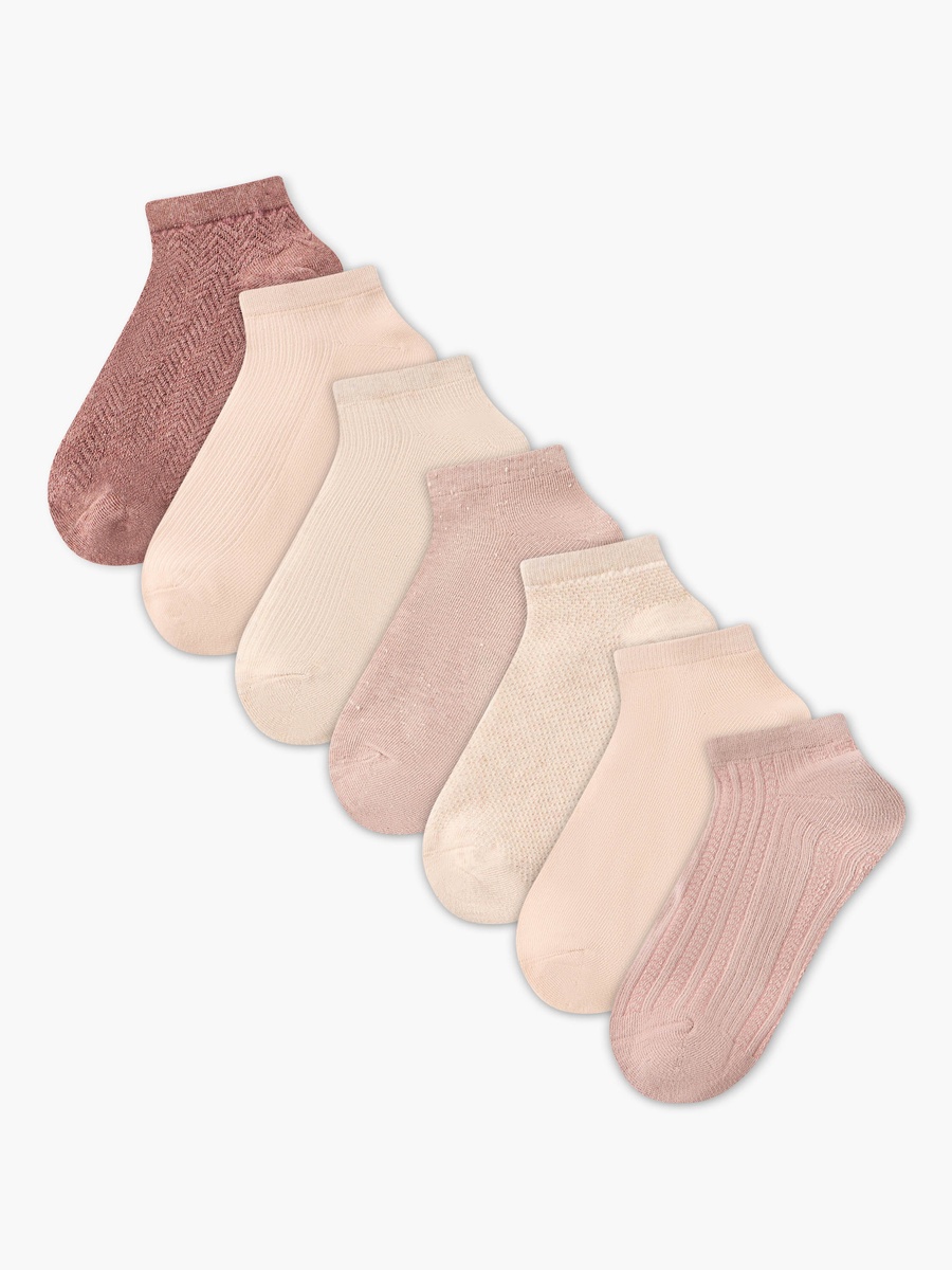 Pack of 7 Ankle Length Cotton Socks
