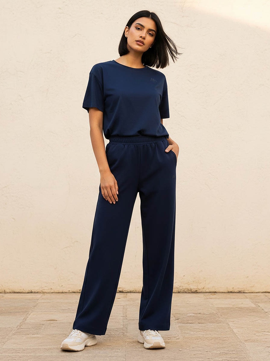 Women Elasticated Waist Wide Leg Pants