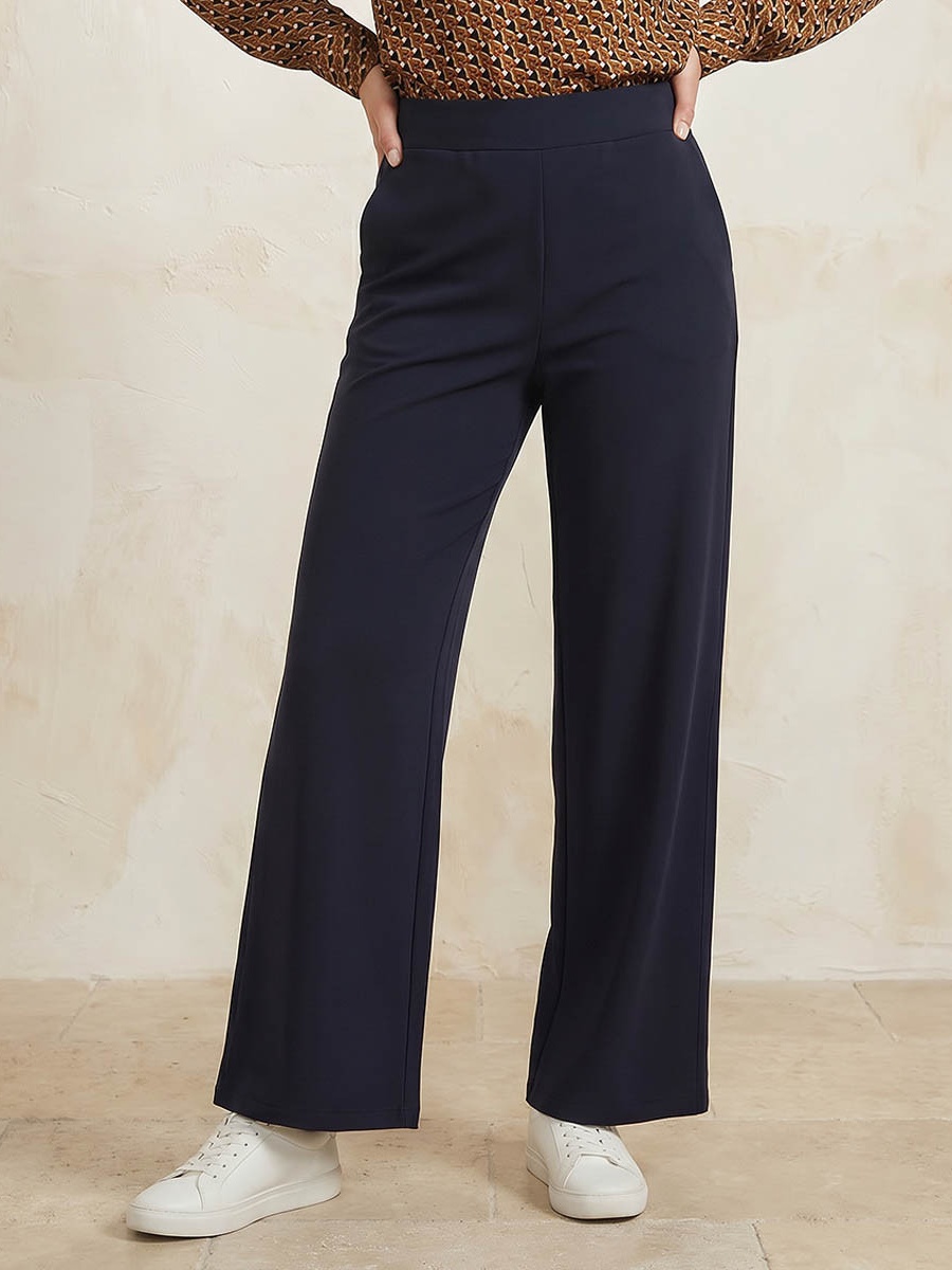 Wide Leg Ponte Pants