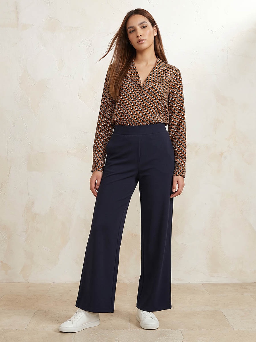 Wide Leg Ponte Pants