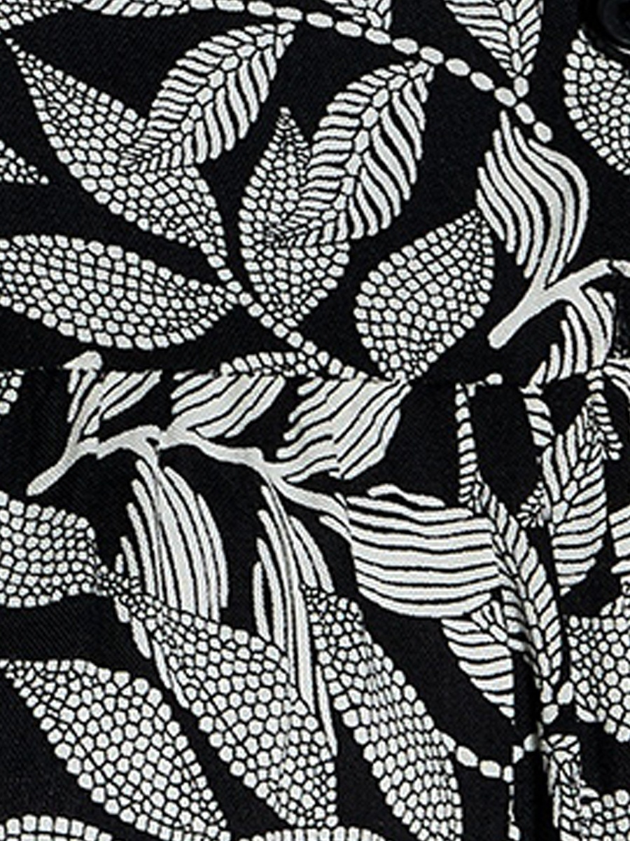 Short Sleeves Printed Viscose Night Gown