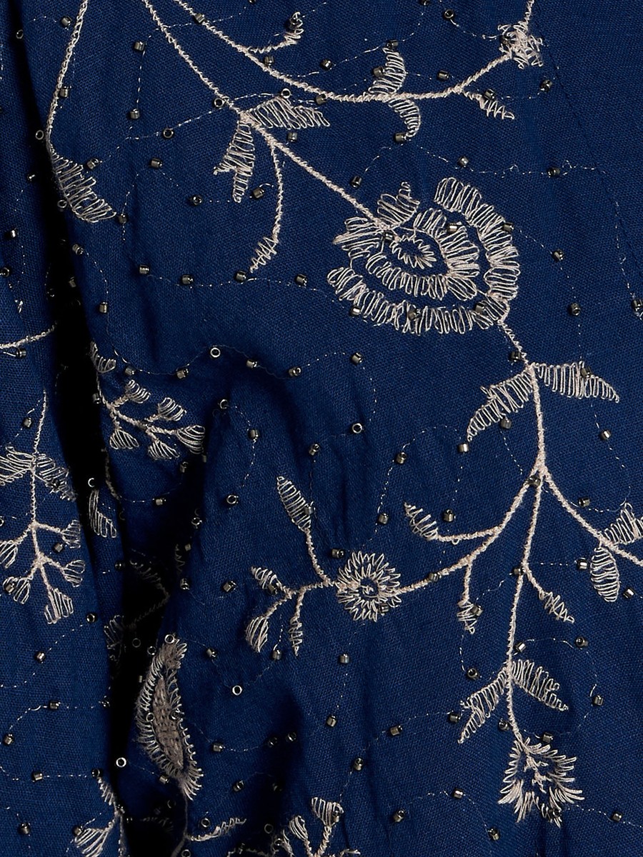 Relaxed Fit Jacket with Embroidery