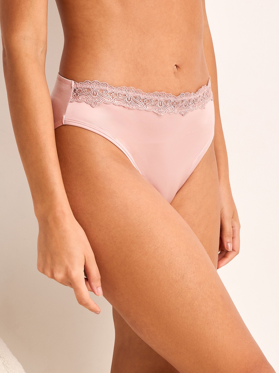 Bikini Briefs with Lace Trim