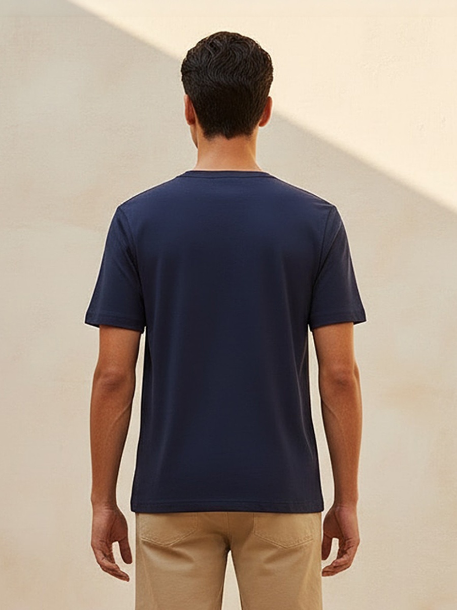 Men Relaxed Fit Crew Neck Short Sleeves T-Shirt