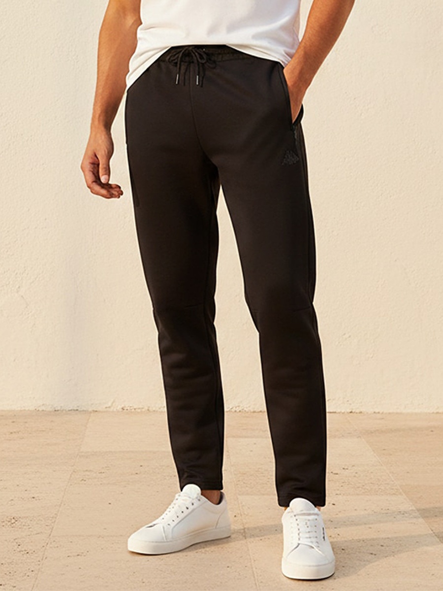 Men Drawstring Waist Track Pants