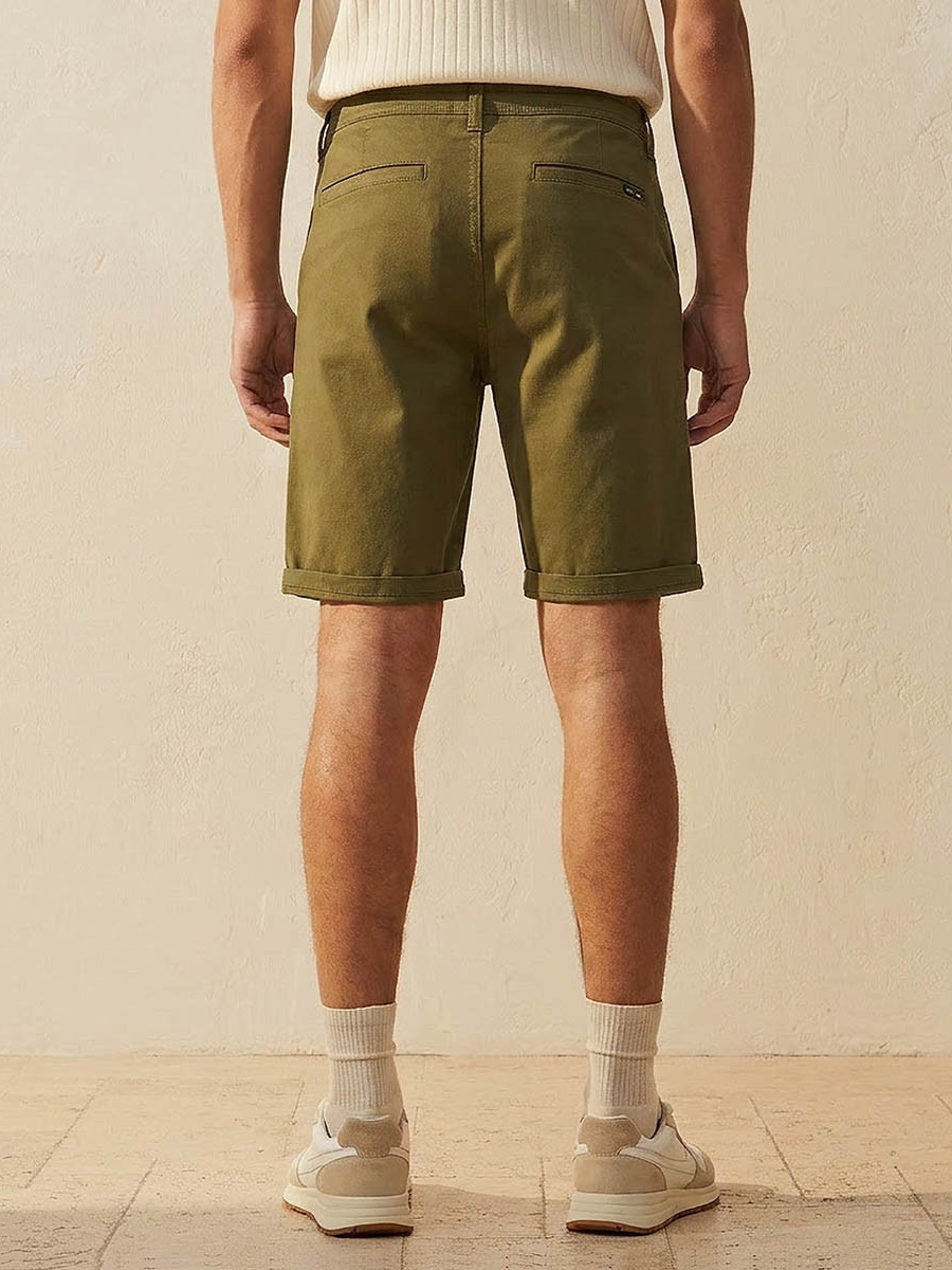 Men Slim Fit Chino Shorts