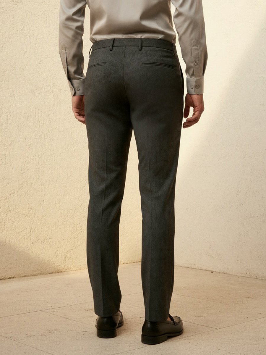 Men Slim Fit Formal Trousers