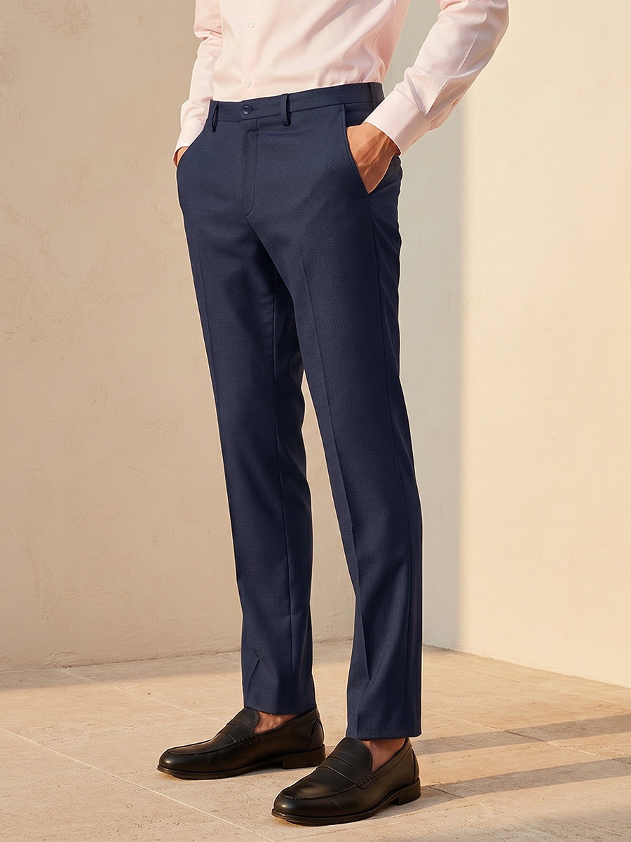 Men Slim Fit Formal Trousers