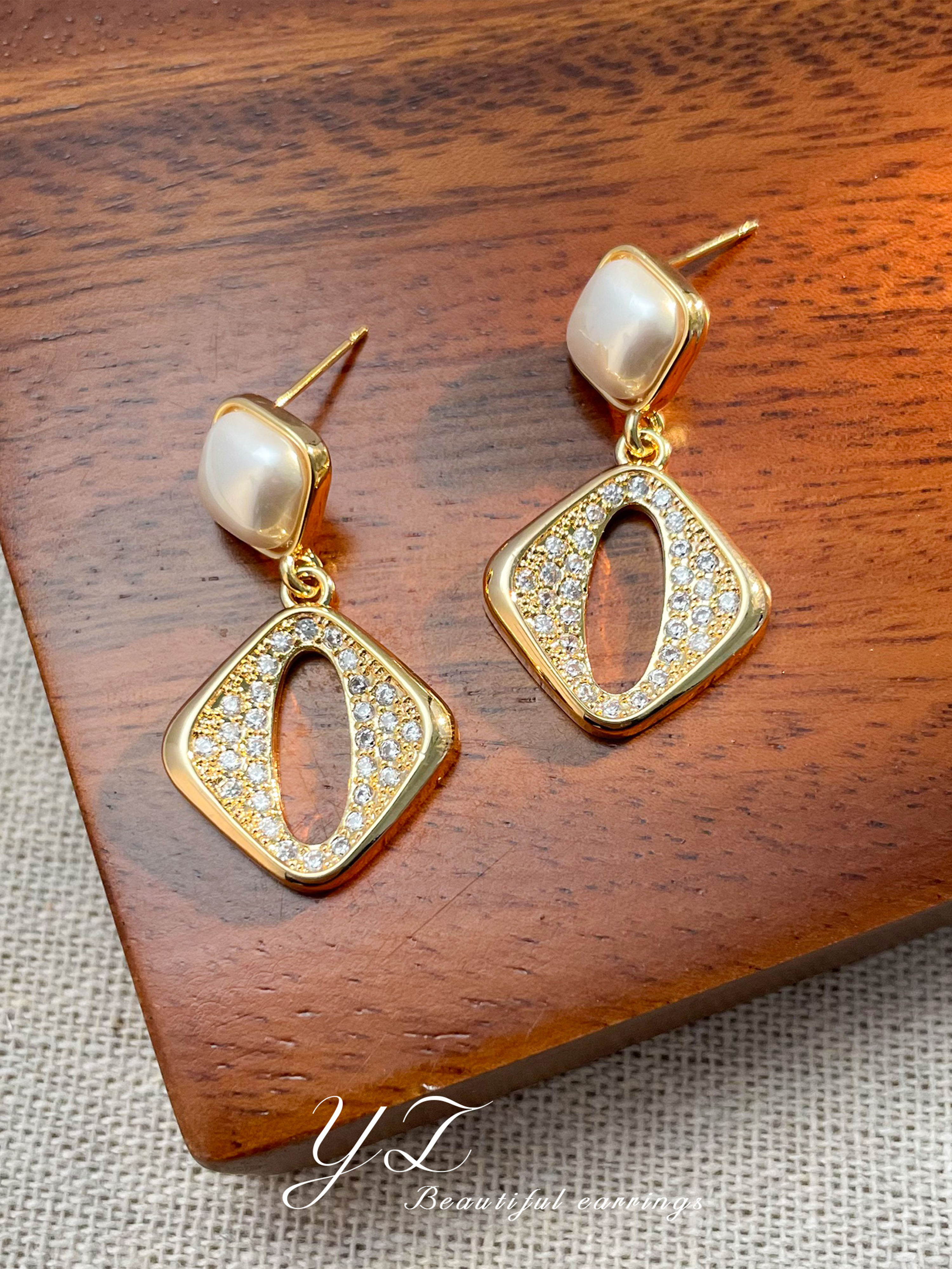 Embellished Dangle Earrings
