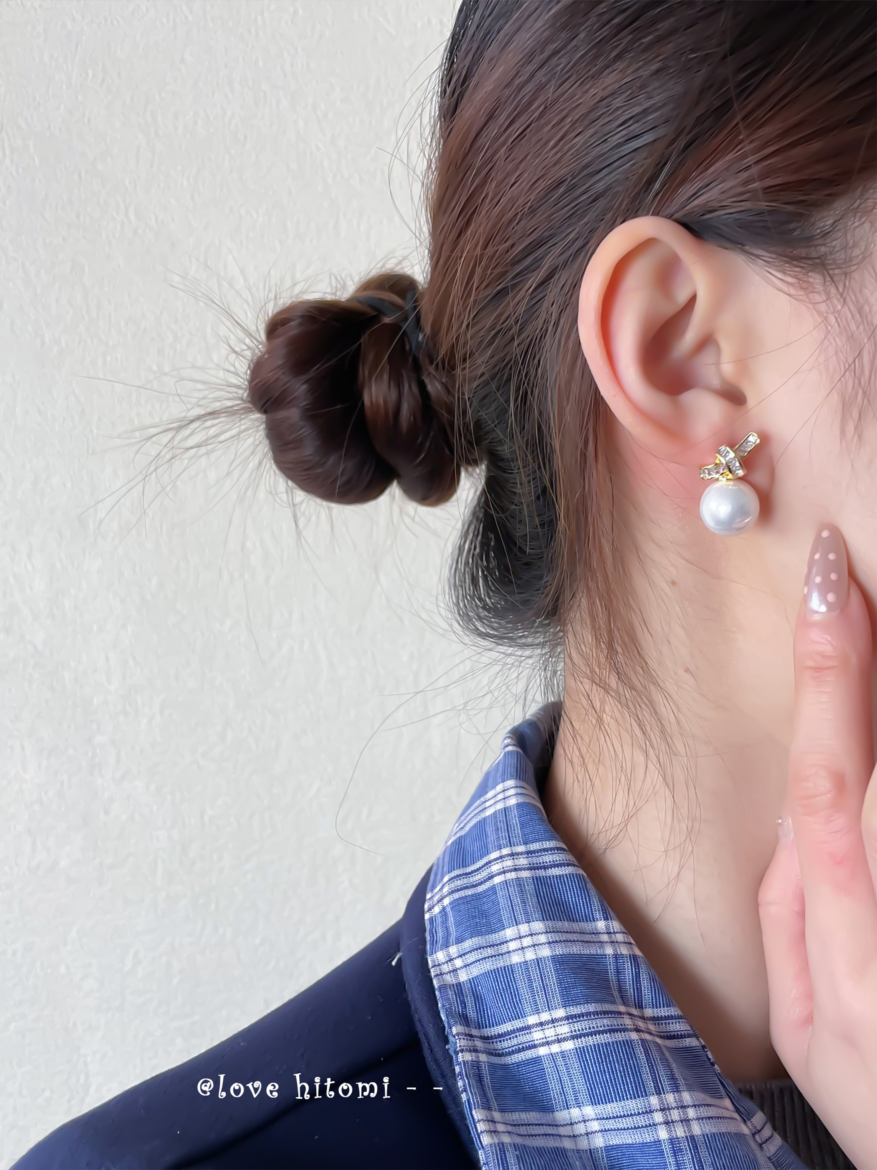 Faux Pearl Dangle Earrings