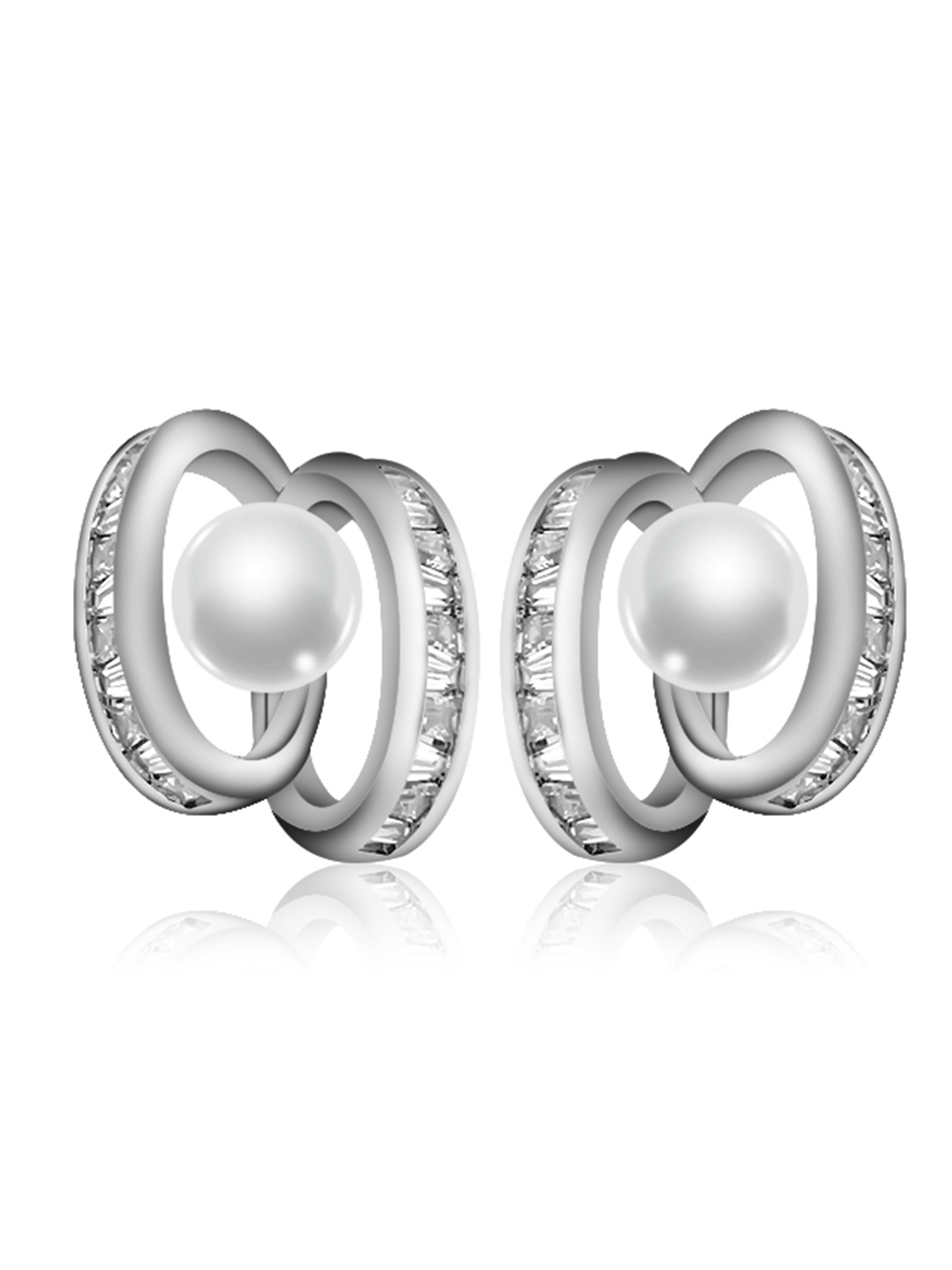 Faux Pearl Stud Earrings