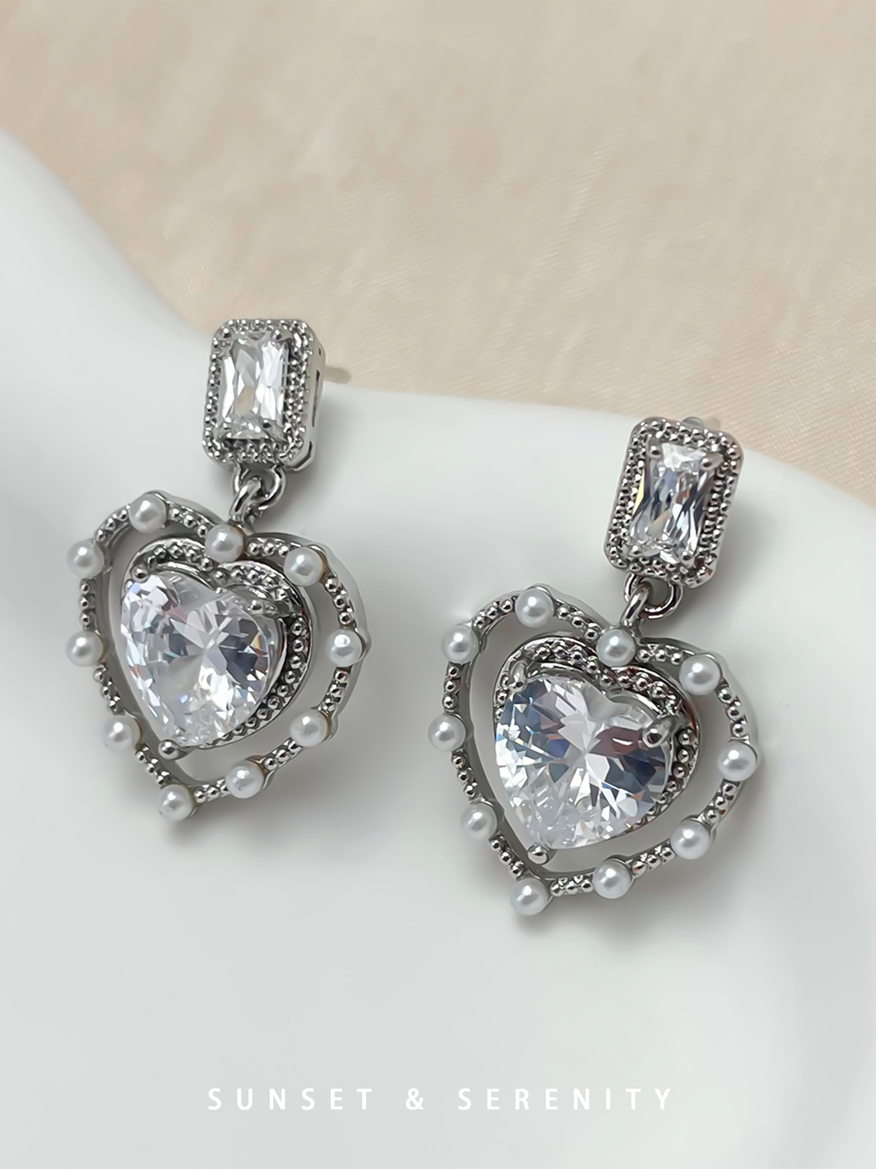 Heart Dangle Earrings