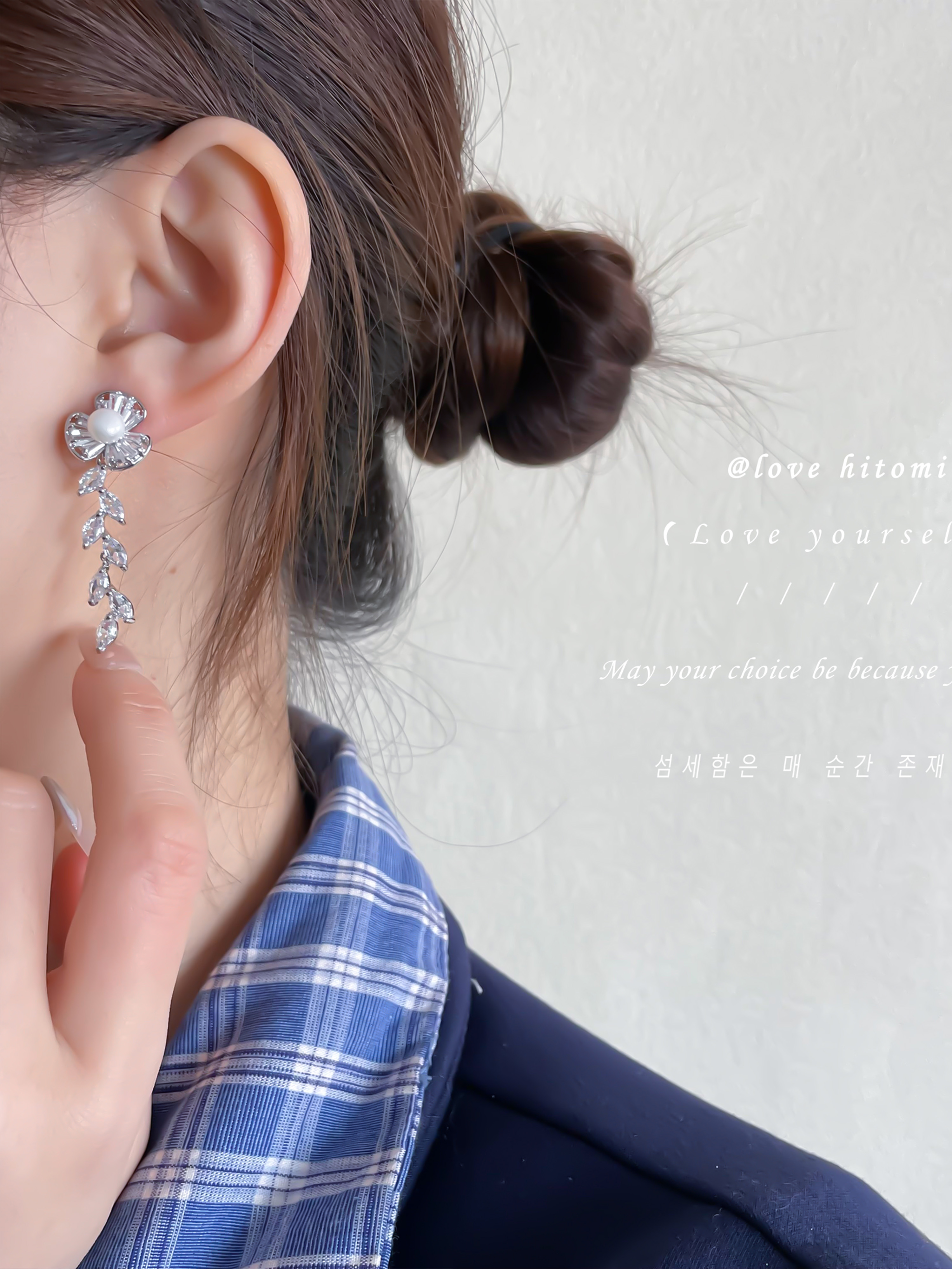 Faux Pearl Dangle Earrings