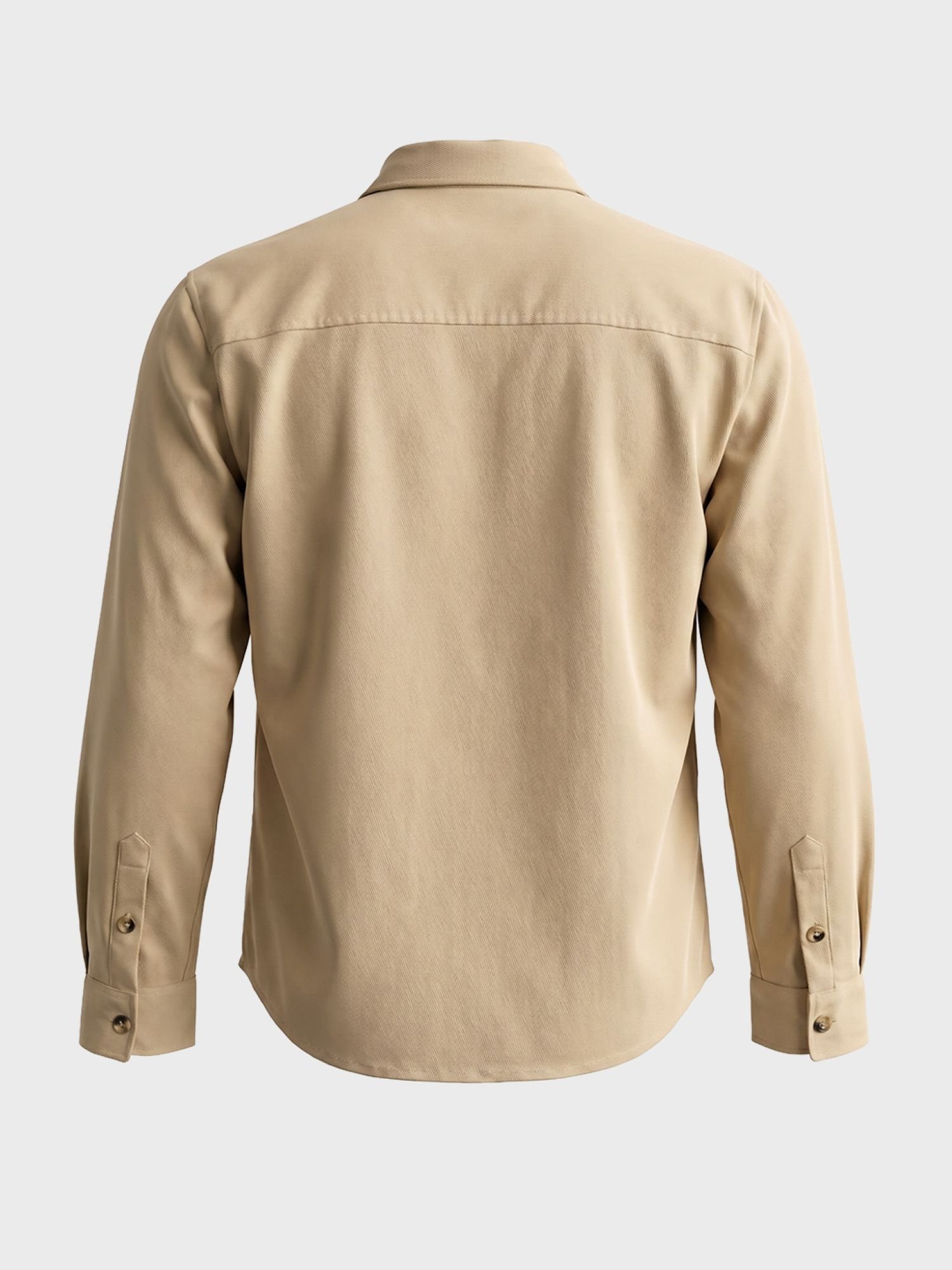 Men Regular Fit Solid Cutaway Collar Streetwear Shirt