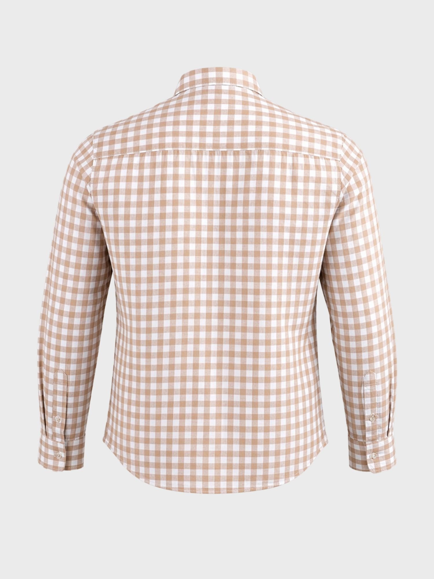 Men Regular Fit Checked Cutaway Collar Casual Shirt