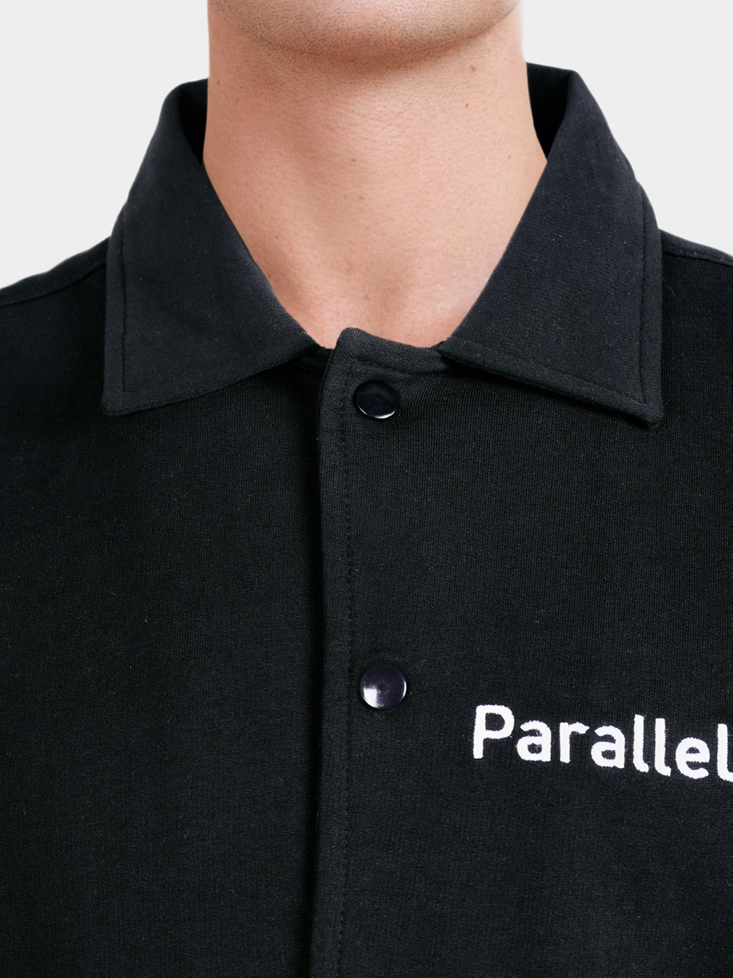 Men Boxy Fit Embroidered Polo Collar Streetwear Shirt
