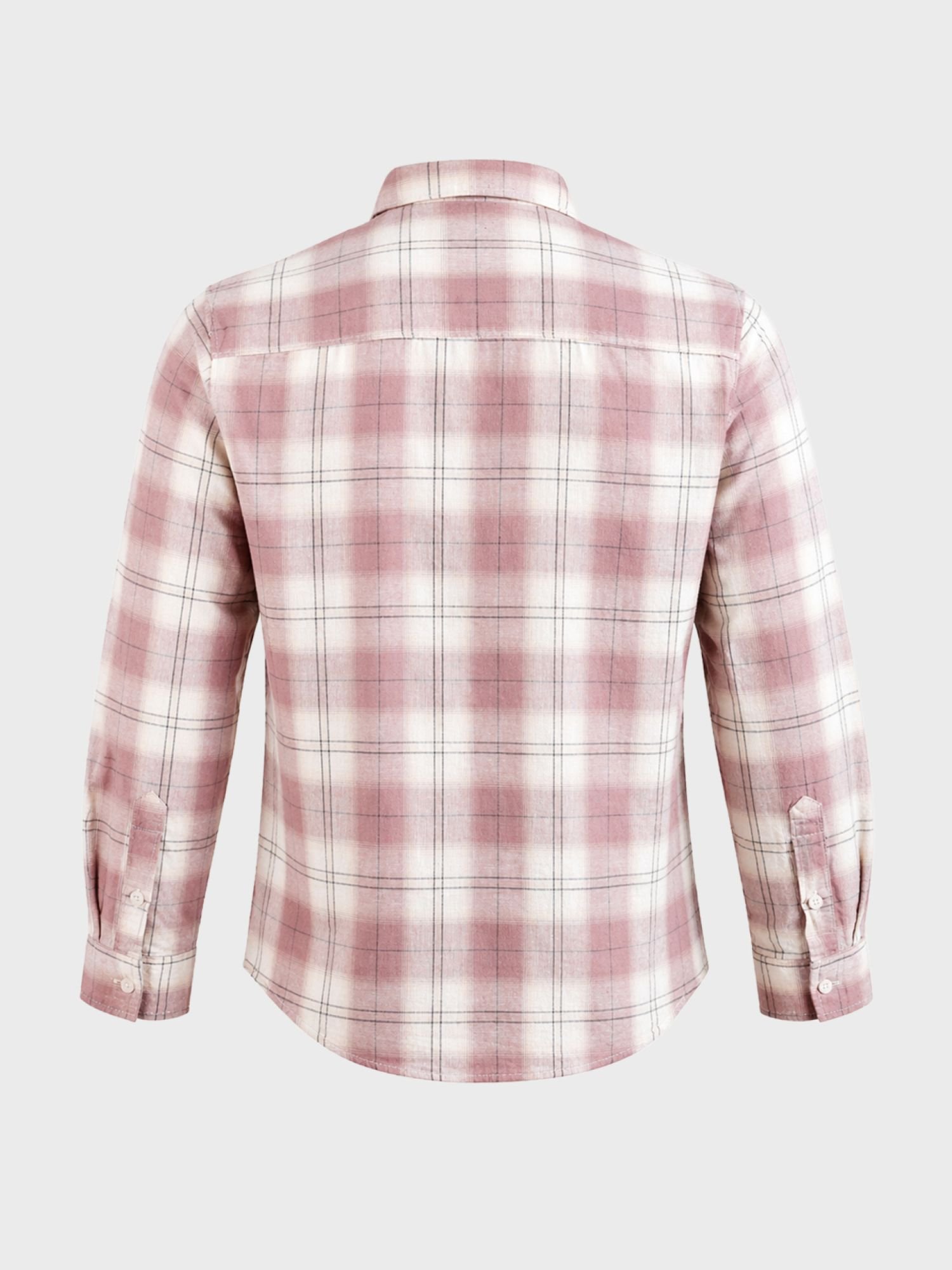 Men Regular Fit Checked Cutaway Collar Casual Shirt