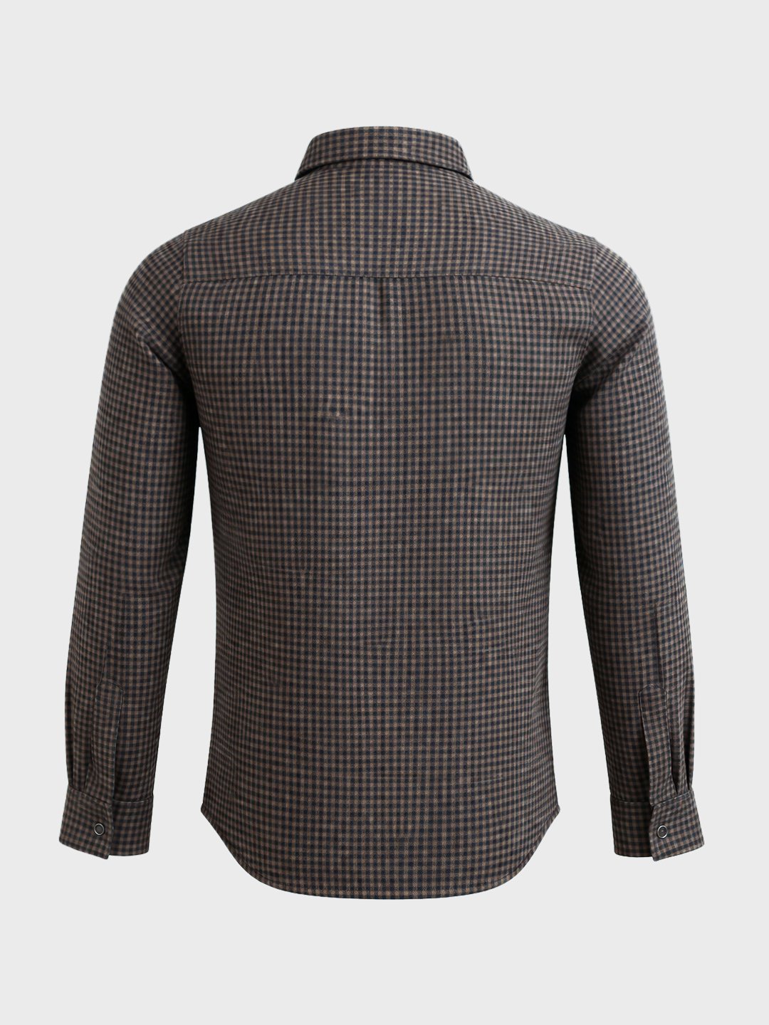 Men Slim Fit Checked Cutaway Collar Casual Shirt