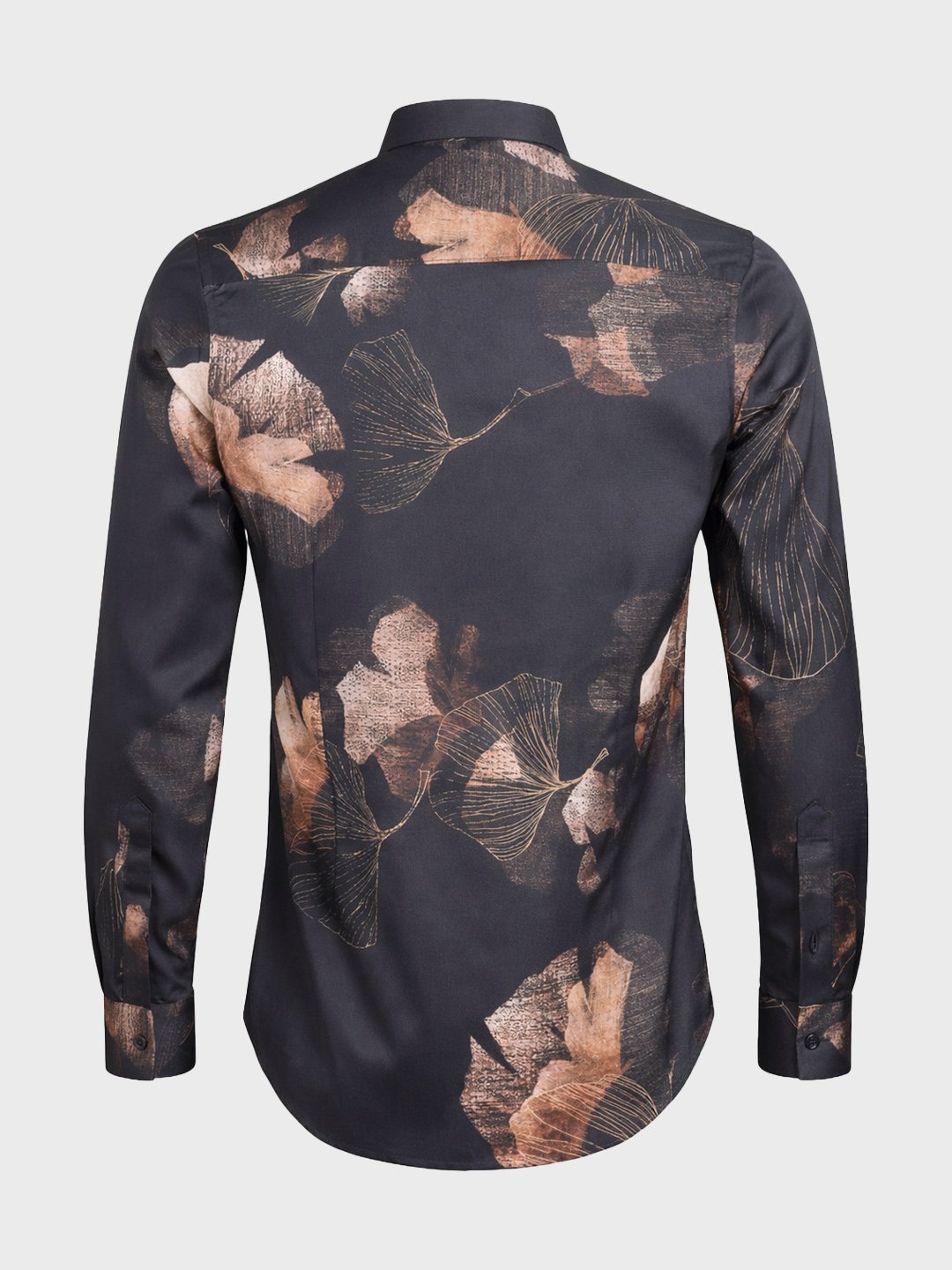 Men Slim Fit Printed Cutaway Collar Party Shirt