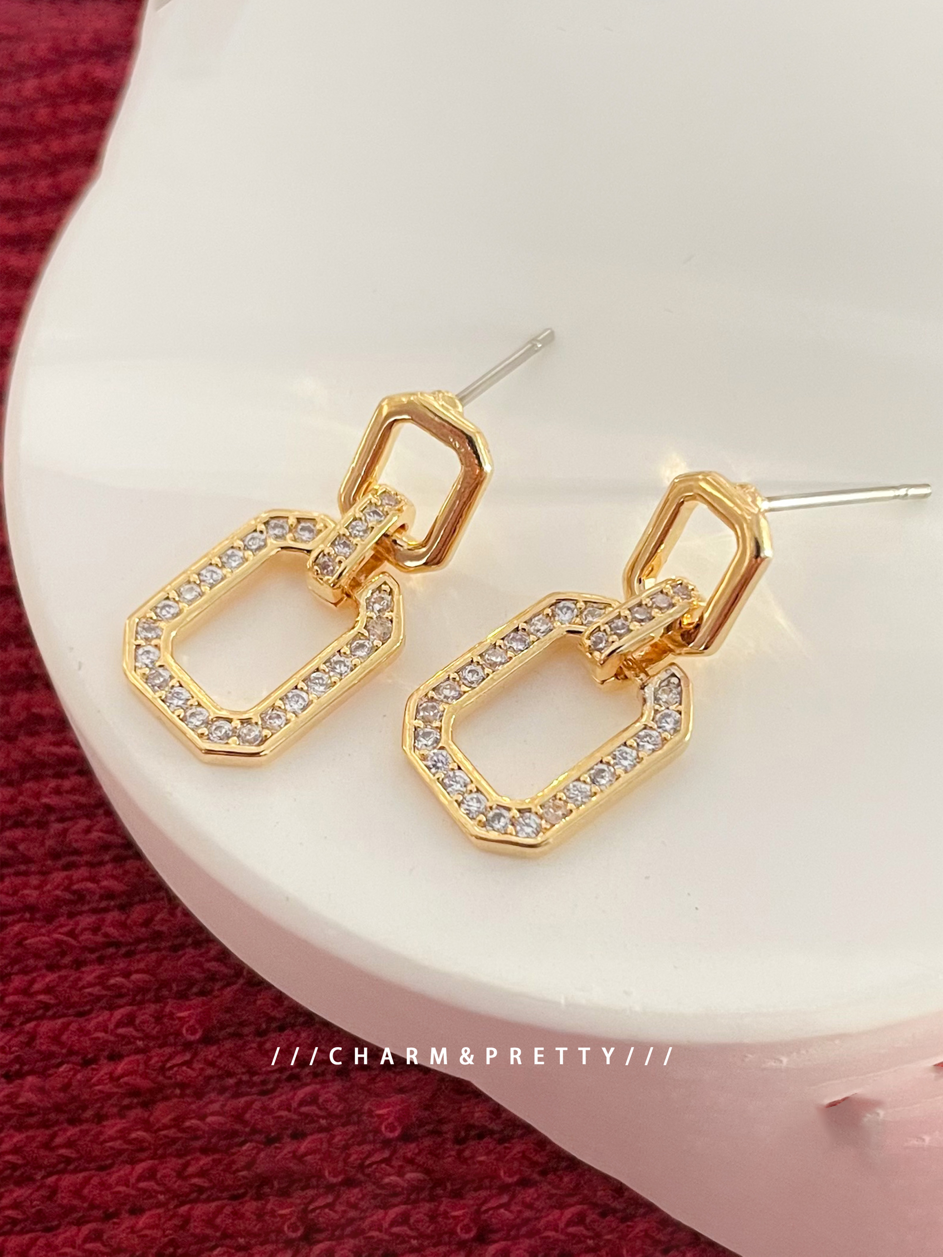 Embellished Dangle Earrings
