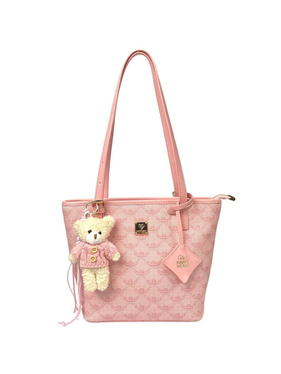 Printed Tote Bag with Charm