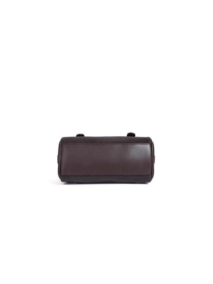 Coffee Brown Plain Crossbody Bag