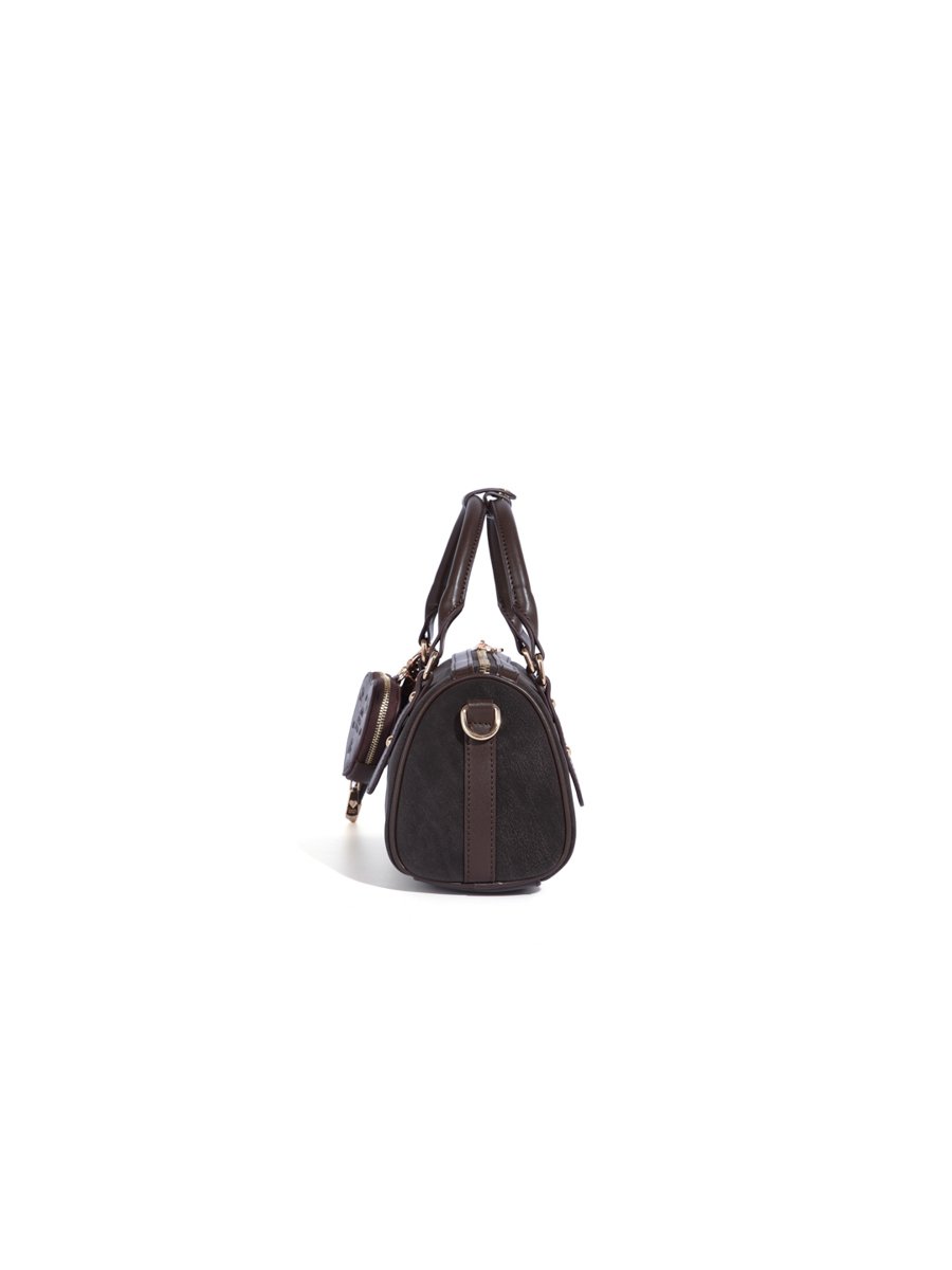Coffee Brown Plain Crossbody Bag