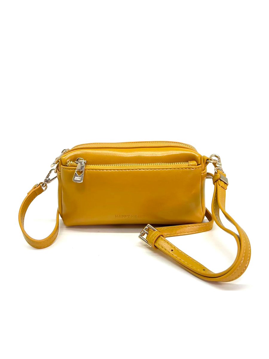 Plain Crossbody Bag with Zip