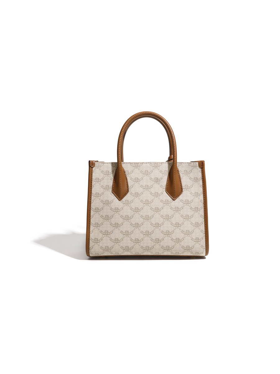 Beige Monogram Crossbody Bag