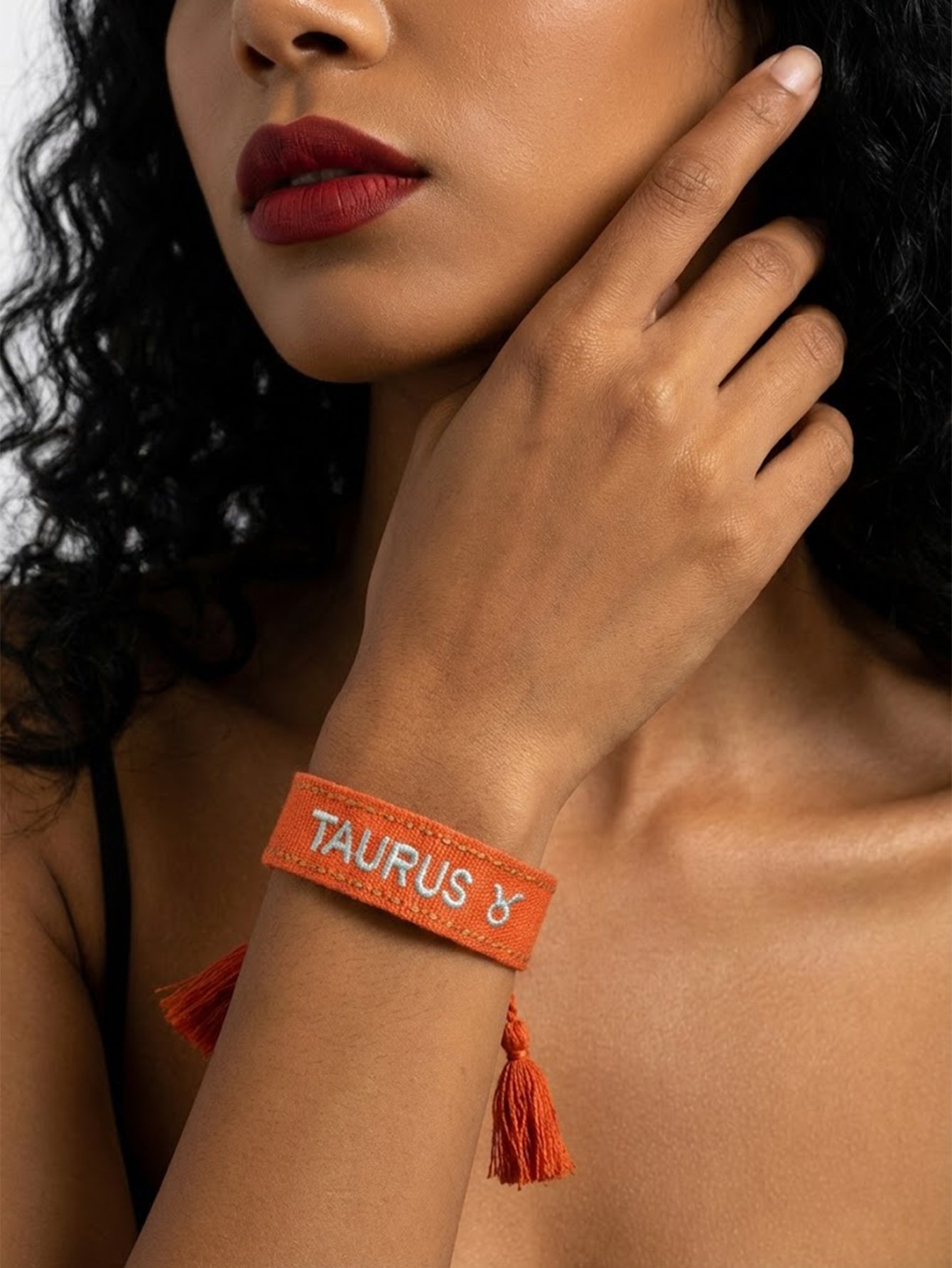 Taurus Zodiac Embroidered Bracelet
