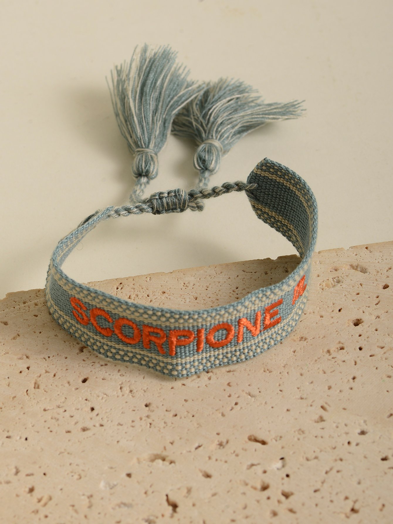 Embroidered Constellation Bangle Bracelet
