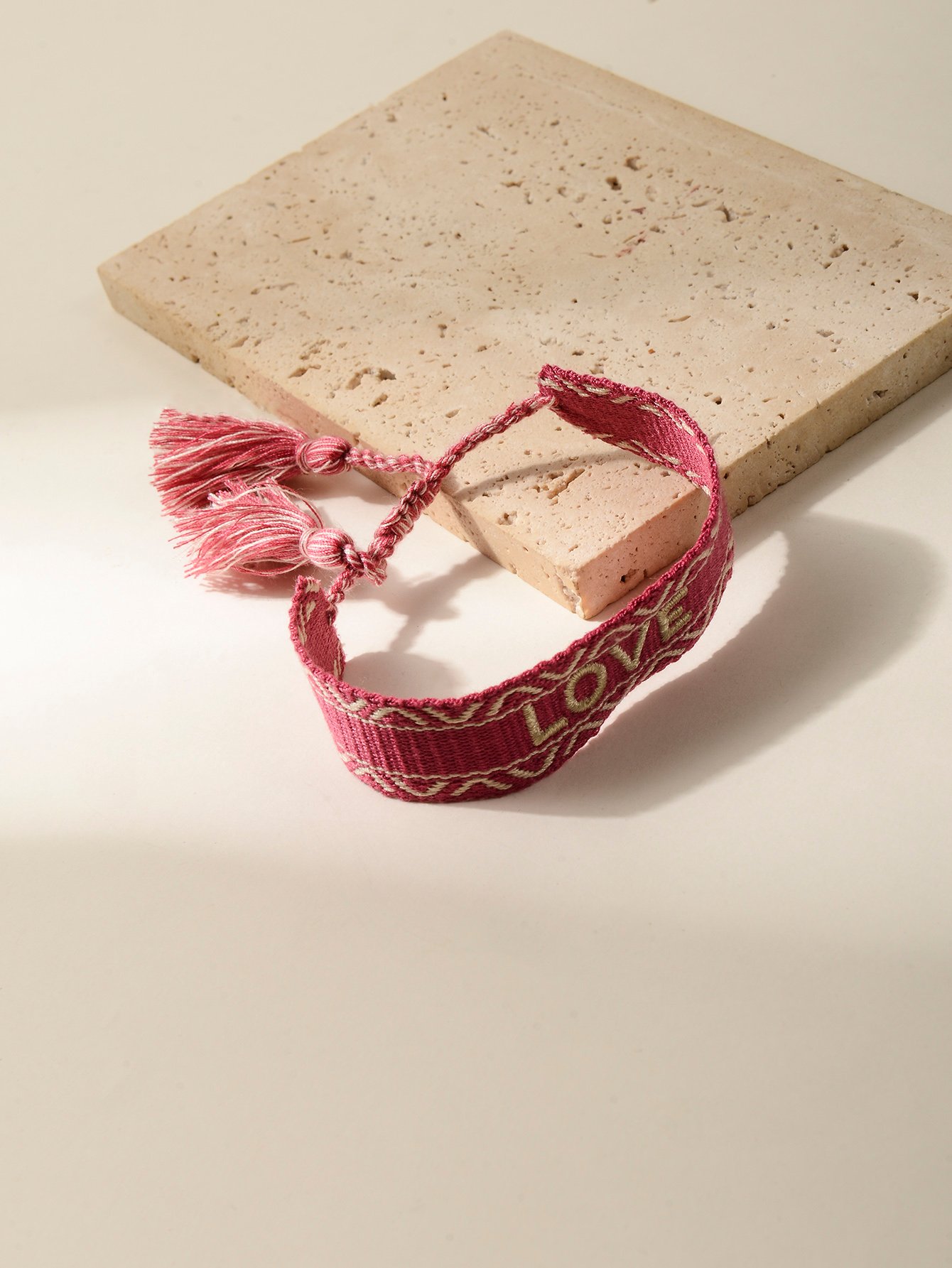 Embroidered LOVE Bracelet
