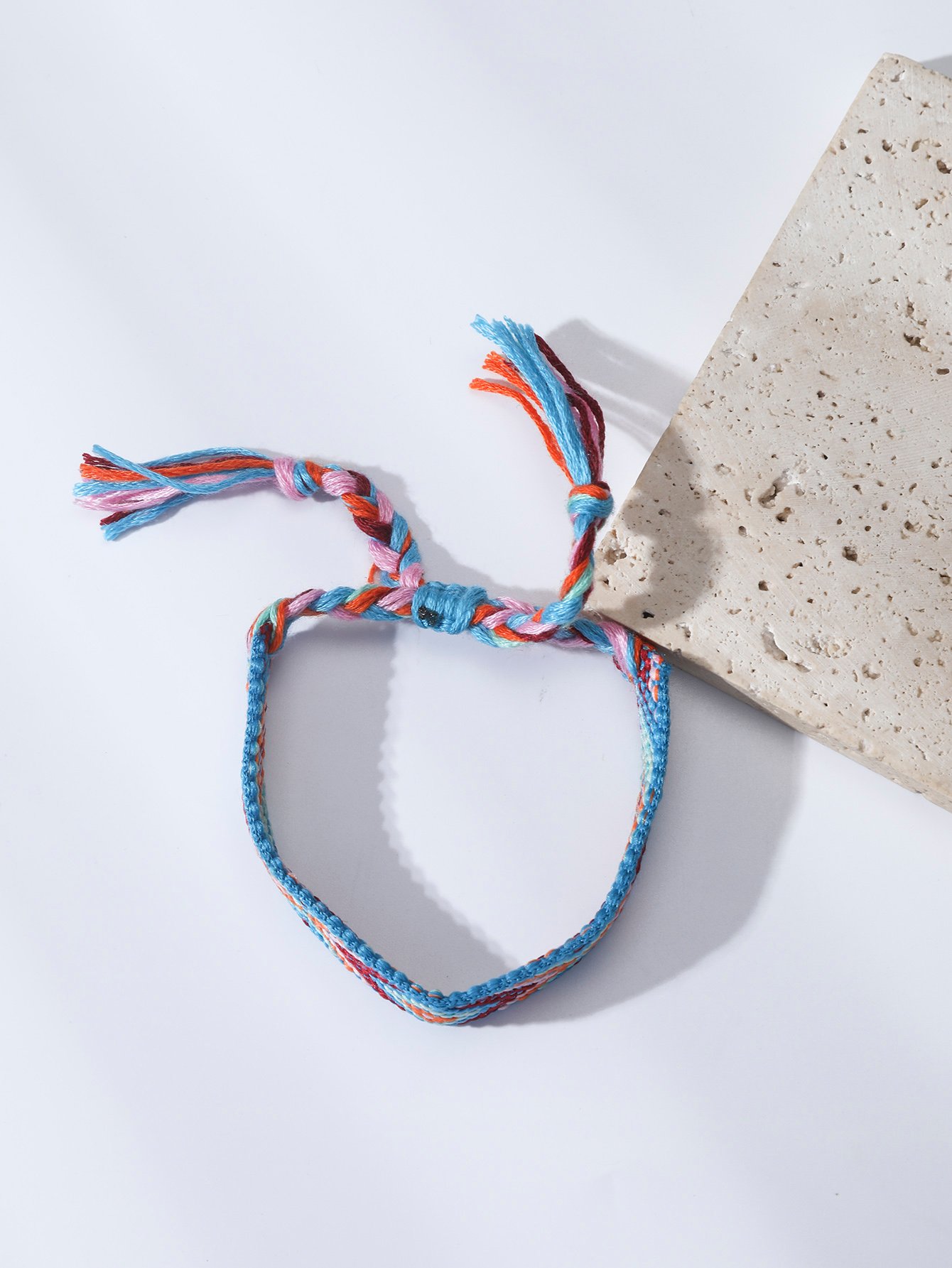 Embellished Pattern Woven Bracelet