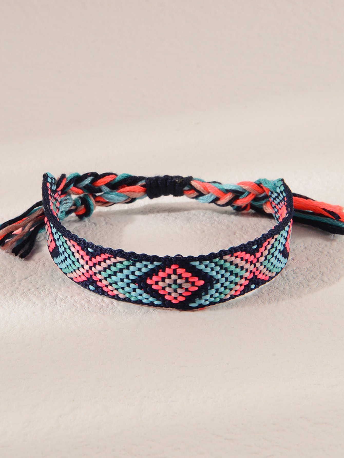 Geometric Woven Friendship Bracelet
