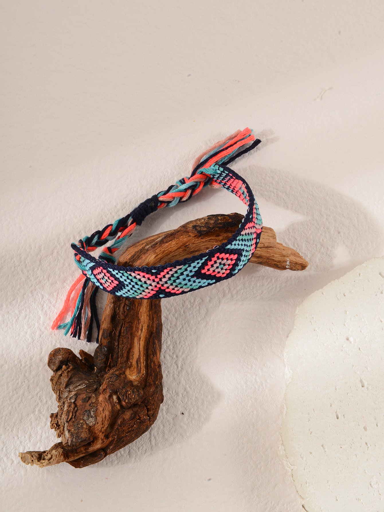 Geometric Woven Friendship Bracelet