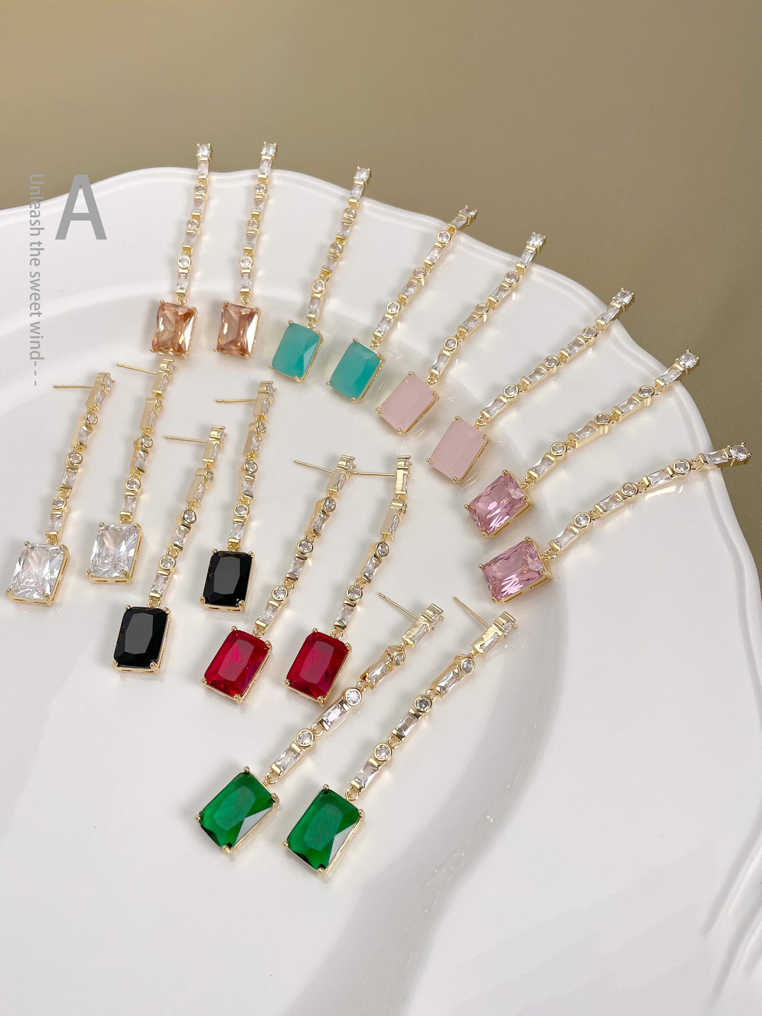 Embellished Dangle Earrings