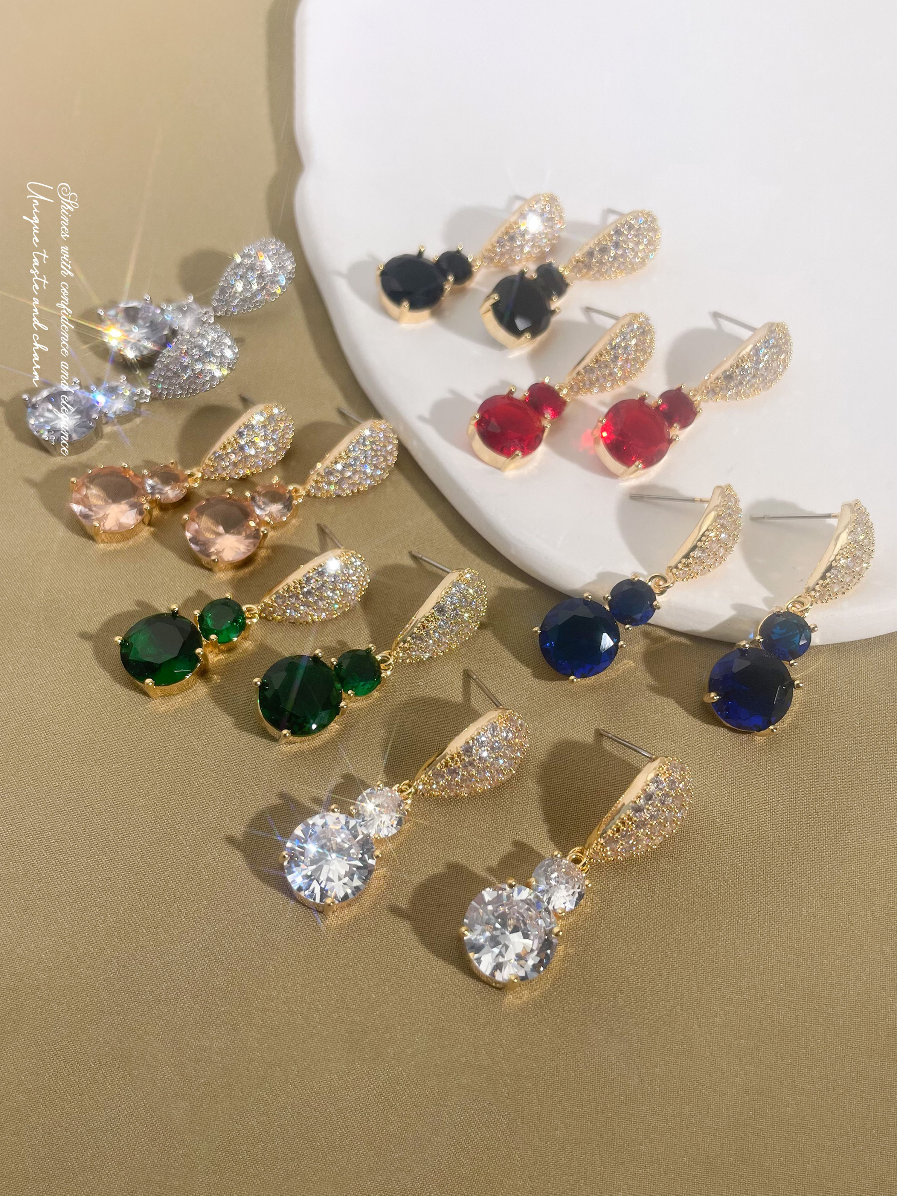 Embellished Dangle Earrings