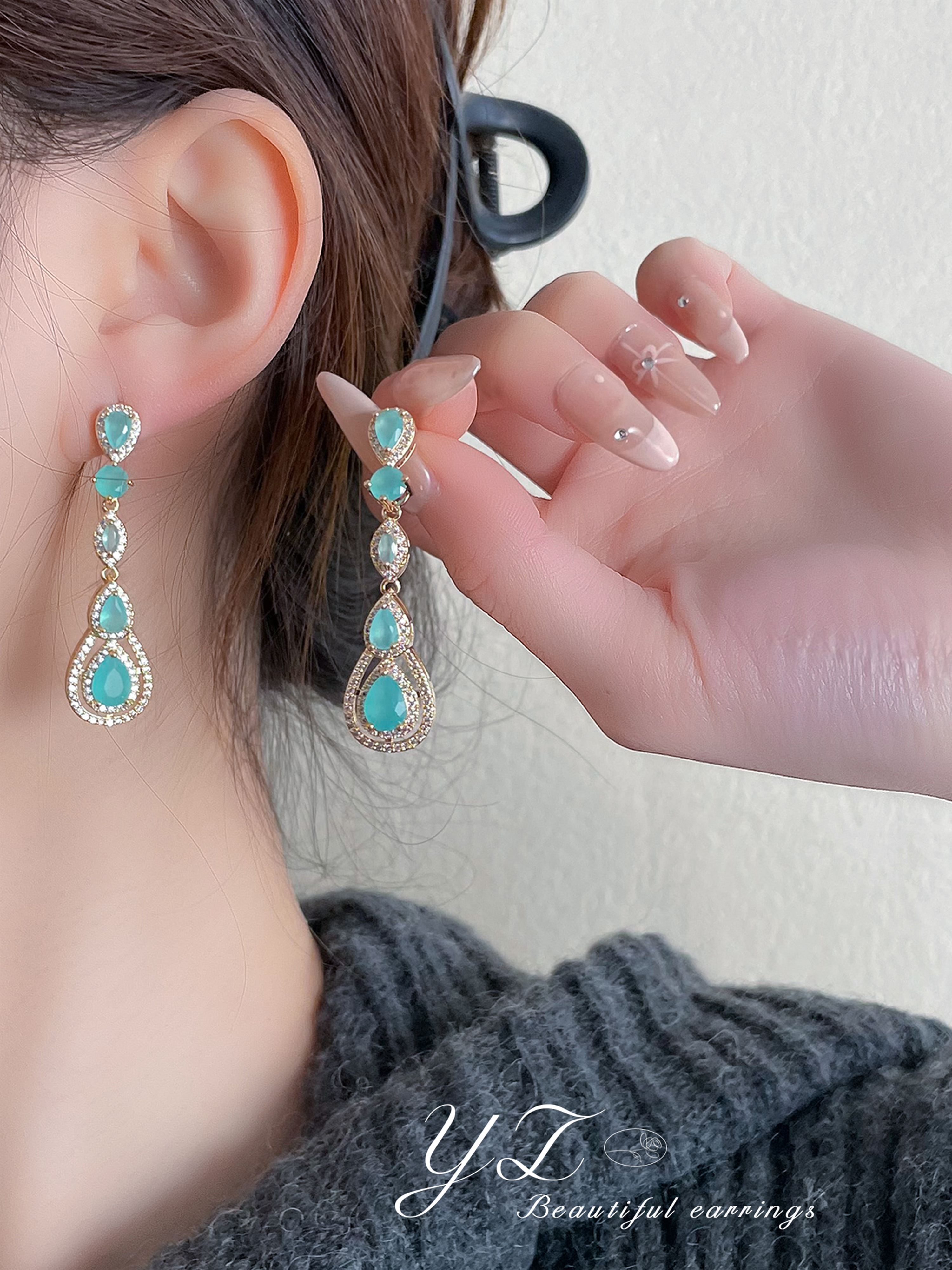 Embellished Dangle Earrings
