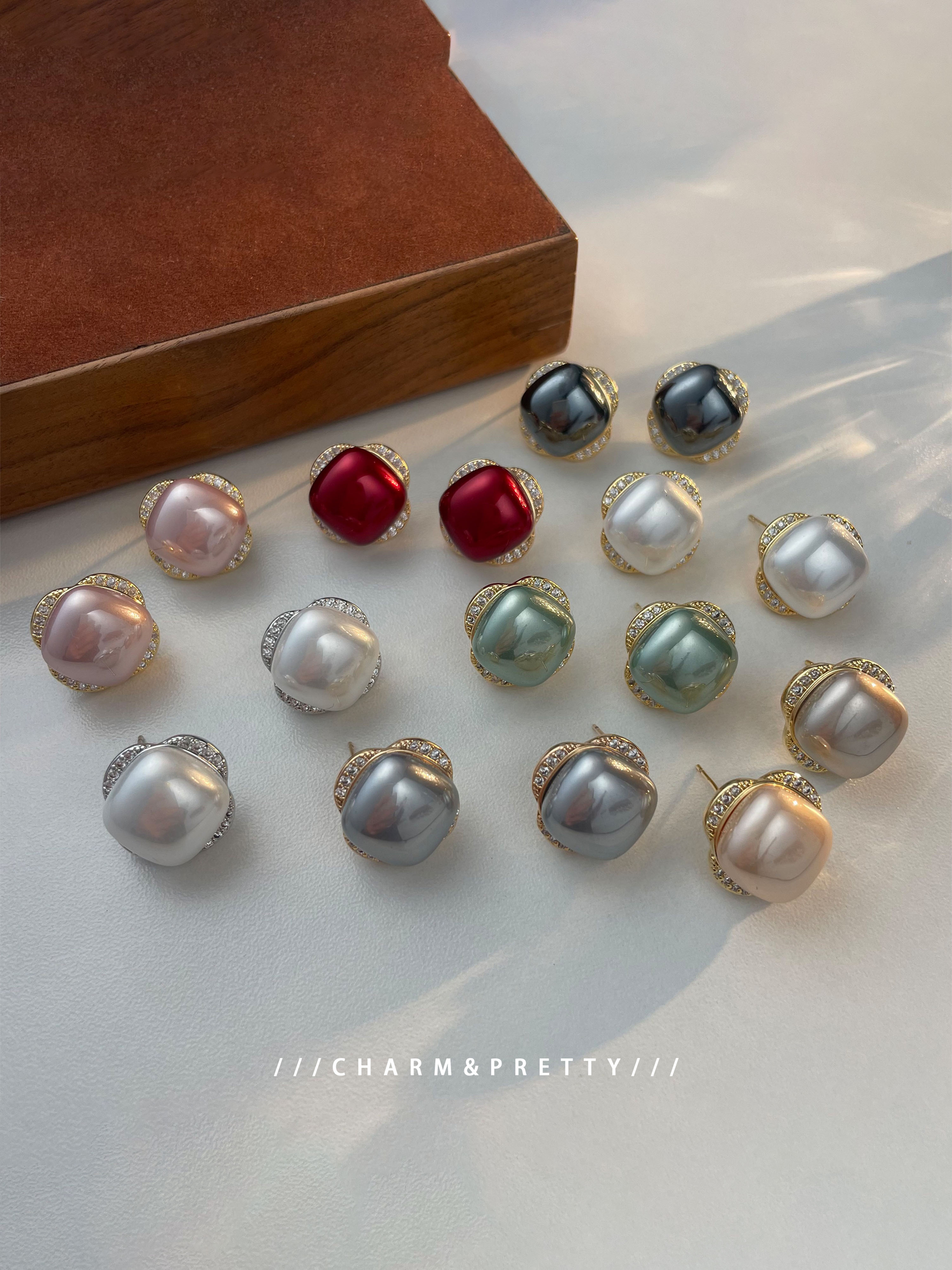 1-Pair Embellished Earrings