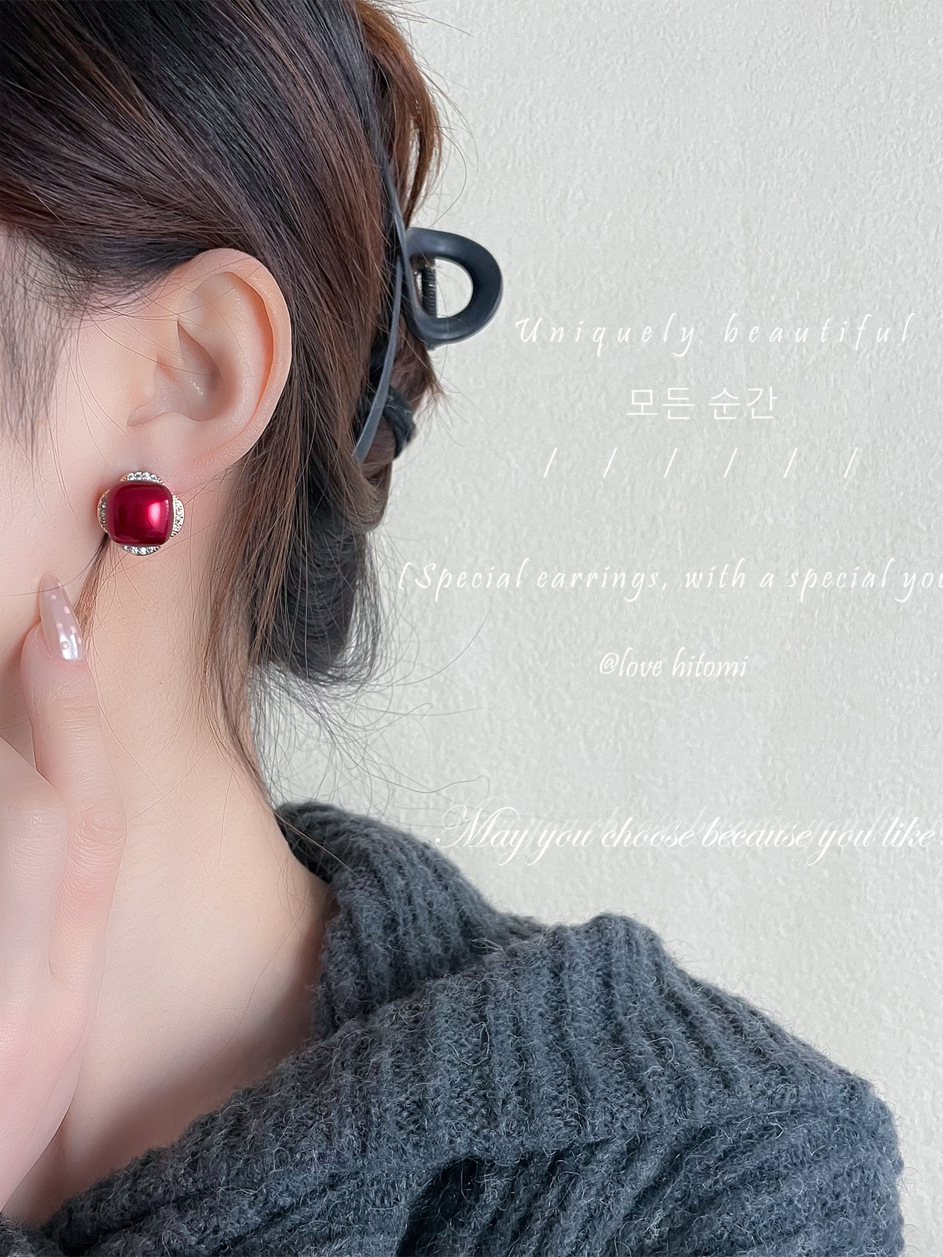 1-Pair Embellished Earrings