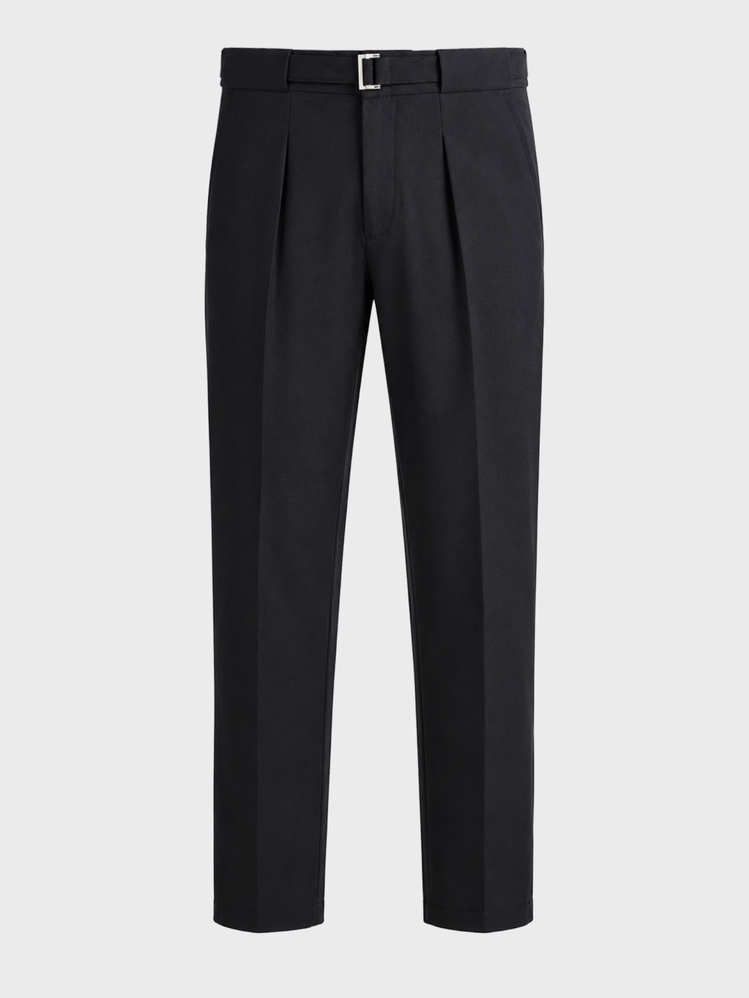 Men Regular Fit Solid Trousers