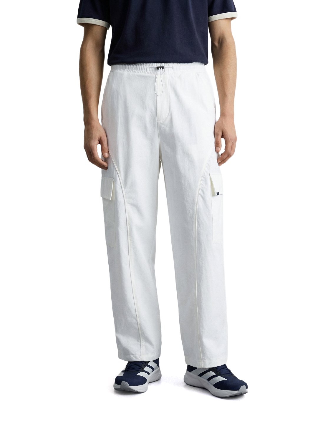 Men Baggy Cargo Fit Solid Cargo