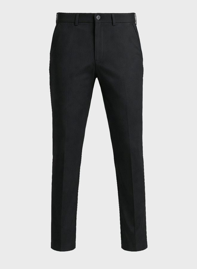 Men Slim Fit Solid Chinos