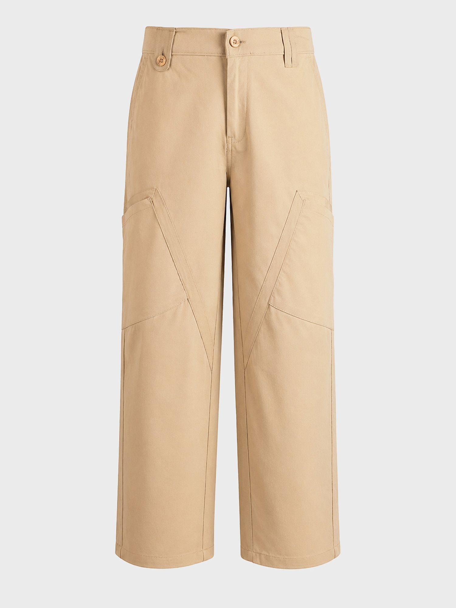 Men Loose Fit Textured Cargo