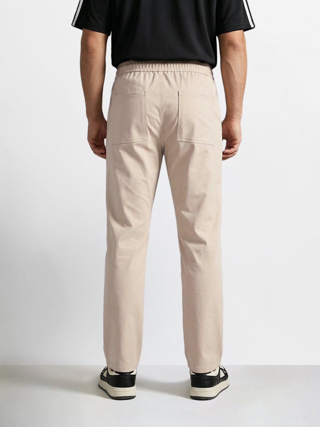 Men Slim Fit Solid Cargo