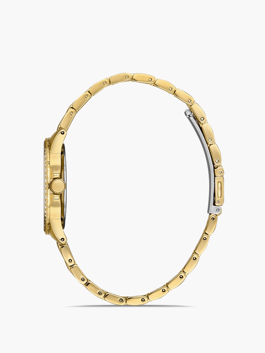 Women Black Dial Analog Watch with Gold Strap - 00JSS014Q002 - 32 MM