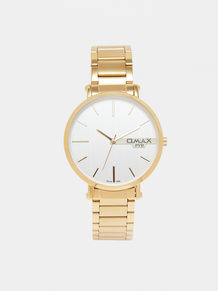 Men Gold Analog Wrist Watch