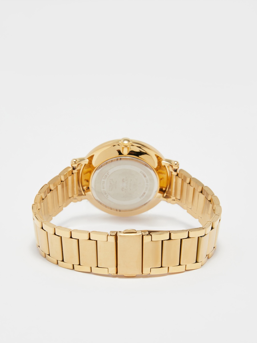 Men Gold Analog Wrist Watch